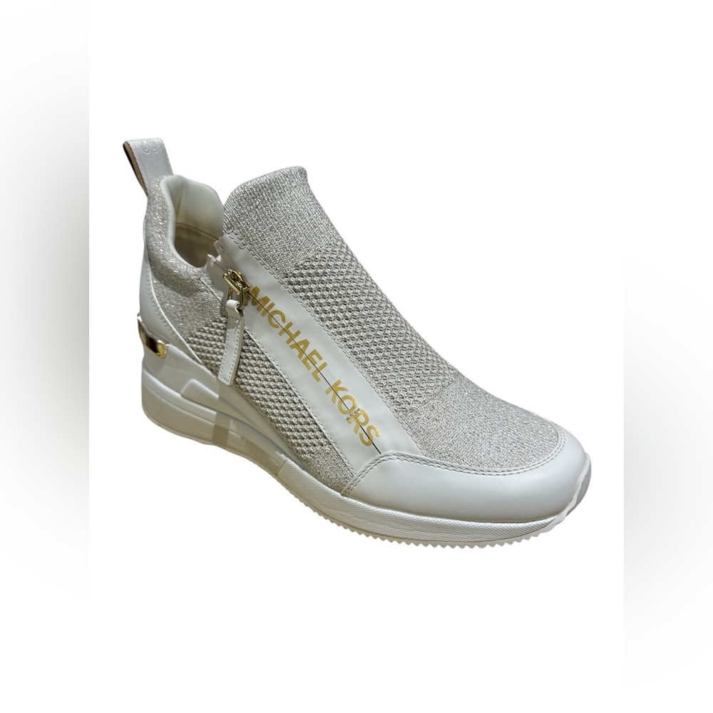 MICHAEL KORSWillis Wedge Trainer Slip-On Knit Sneaker